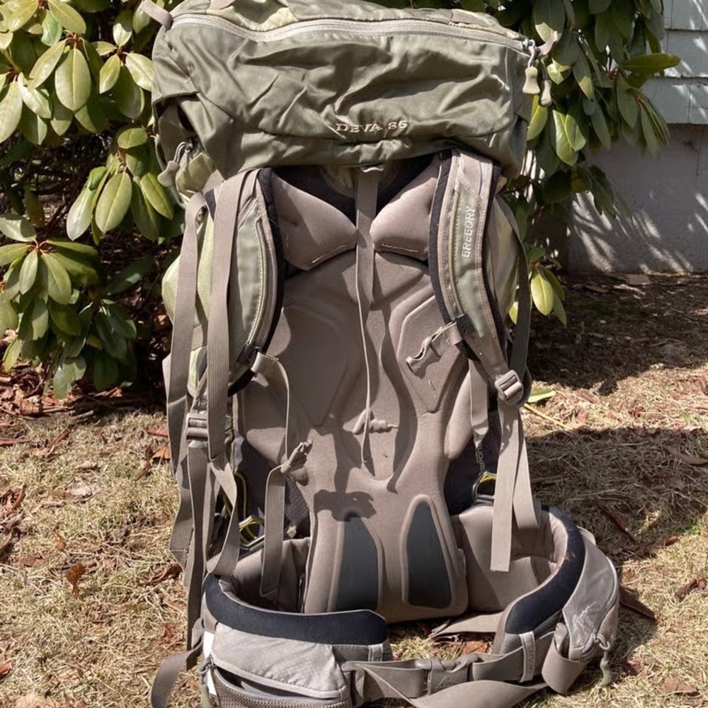 Gregory Olive Green/Taupe Hiking Backpack View 2